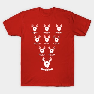 Cute Reindeer Formation T-Shirt